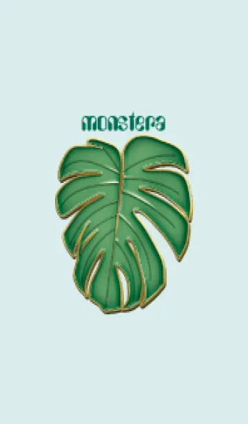 [LINE着せ替え] Enamel Pin monstera 16の画像1