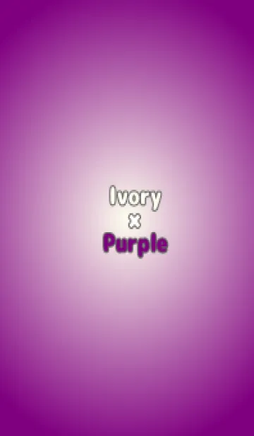 [LINE着せ替え] アイボリー●パープル.TKCの画像1