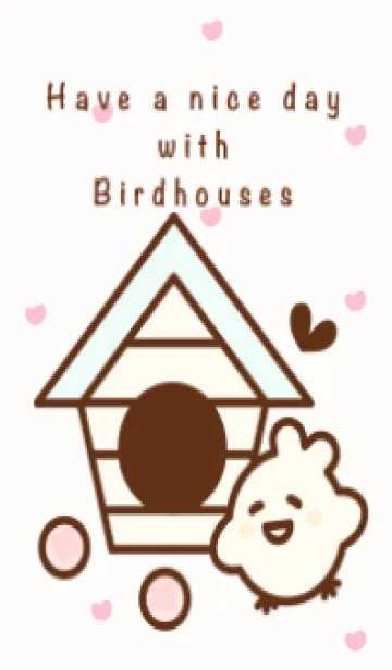 [LINE着せ替え] Cute pastel birdhouses 2の画像1