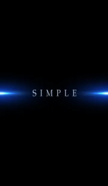 [LINE着せ替え] SIMPLE BLUE LIGHT -BLACK- 6の画像1