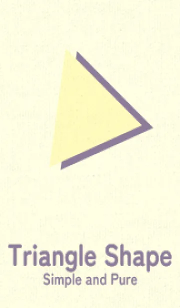 [LINE着せ替え] 三角型の着せかえ ライトレモンの画像1