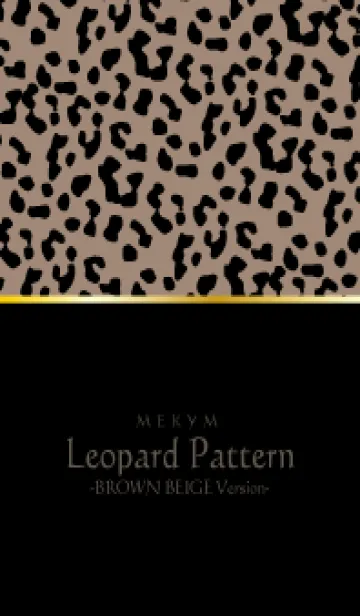 [LINE着せ替え] Leopard Pattern - BROWN BEIGE 30の画像1