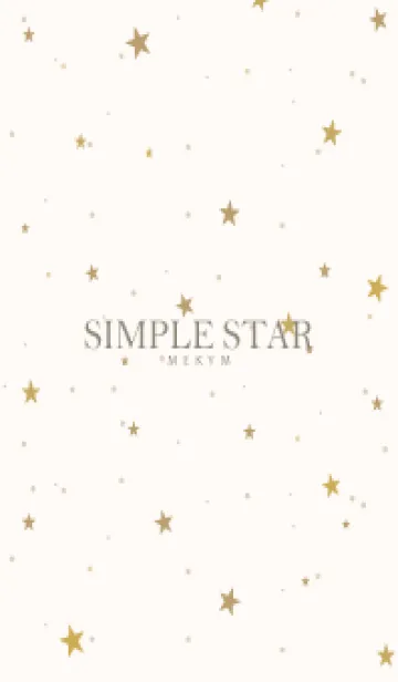 [LINE着せ替え] SIMPLE STAR NATURAL YELLOW - MEKYM 16の画像1