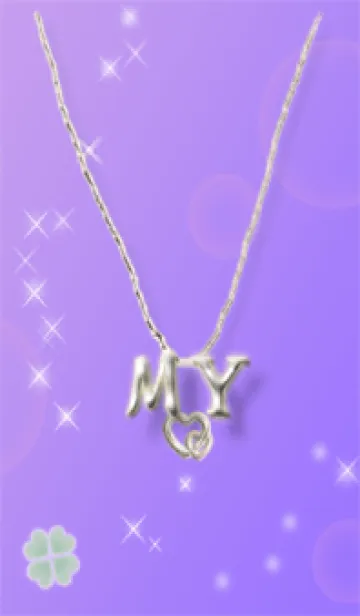 [LINE着せ替え] イニシャル30 M&Y （四つ葉のクローバー）の画像1