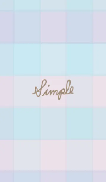 [LINE着せ替え] チェック柄 くすみカラー7の画像1