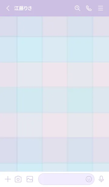 [LINE着せ替え] チェック柄 くすみカラー7の画像2