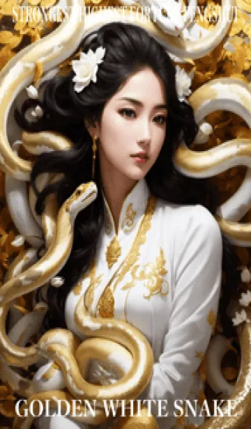 [LINE着せ替え] 金運上昇 黄金と白蛇 幸運の40の画像1