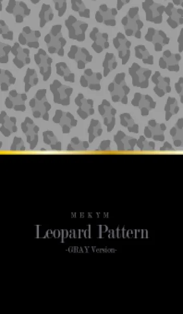 [LINE着せ替え] Leopard Pattern - BLACK GRAY 30の画像1
