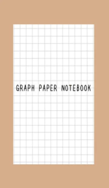 [LINE着せ替え] 方眼紙の着せかえ/黒線/カフェモカカラーの画像1