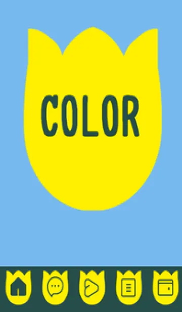 [LINE着せ替え] blue color R36の画像1