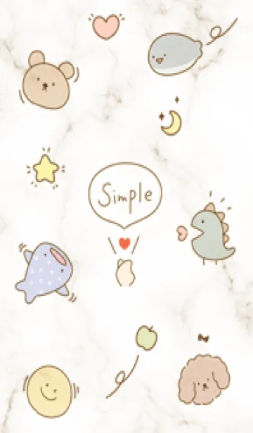 [LINE着せ替え] beige♡シンプルラフ05_1の画像1