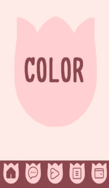 [LINE着せ替え] pink color R37の画像1