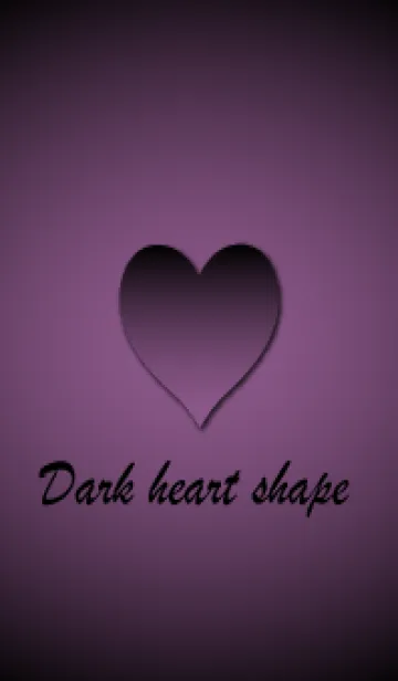 [LINE着せ替え] Dark heart shape - Purple 3 -の画像1