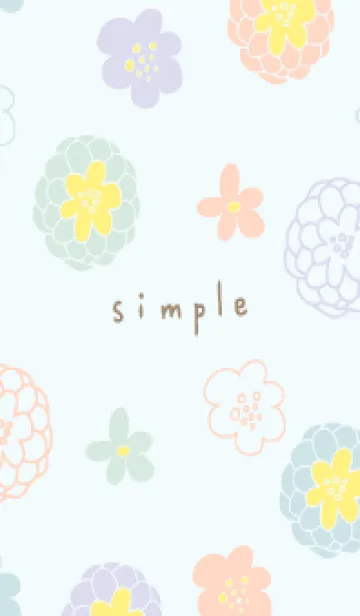 [LINE着せ替え] カラフル大人お花19の画像1