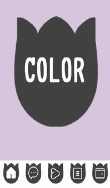 [LINE着せ替え] purple color R40の画像1