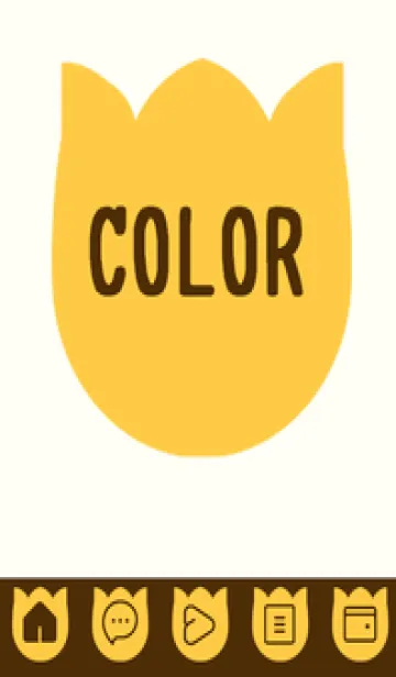 [LINE着せ替え] yellow color R38の画像1