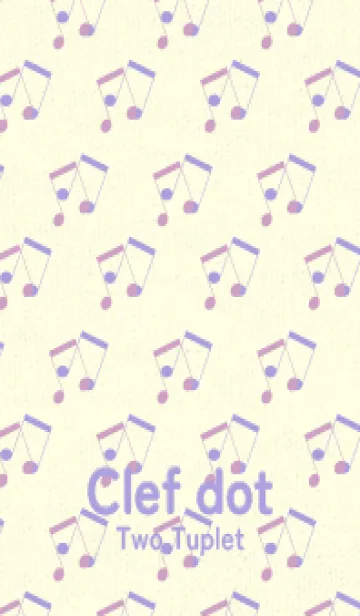 [LINE着せ替え] 2連符柄  薄紅藤の画像1