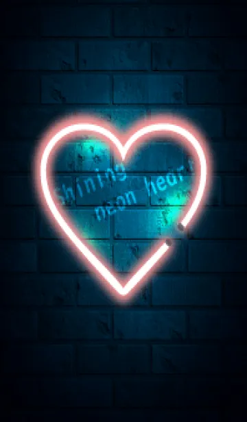 [LINE着せ替え] Shining neon heart 40の画像1