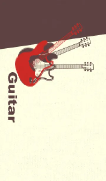 [LINE着せ替え] エレキギター Line  チェリーレッドの画像1