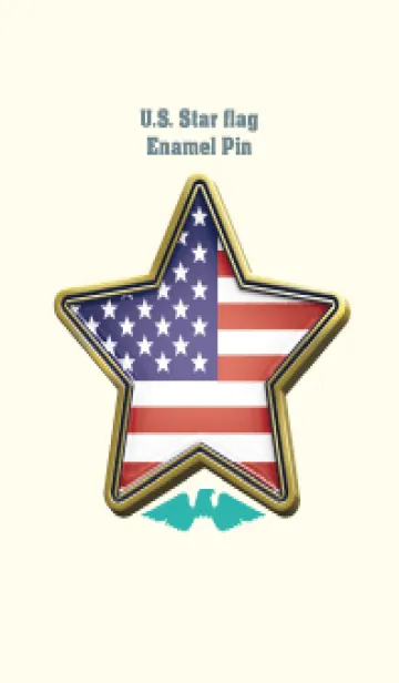 [LINE着せ替え] U.S. Star flag Enamel Pin 73の画像1