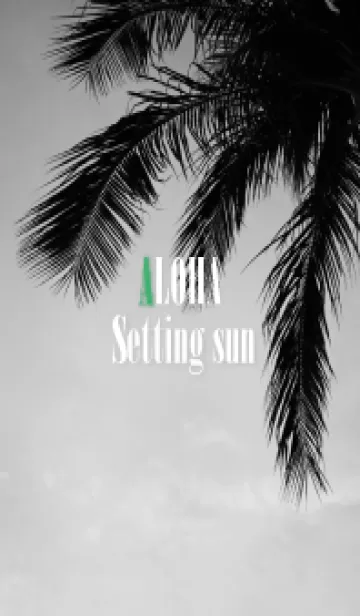 [LINE着せ替え] ALOHA Setting sun palm 68の画像1