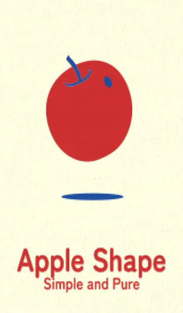 [LINE着せ替え] りんご型のきせかえ 瑠璃色の画像1