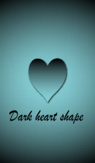 [LINE着せ替え] Dark heart shape - Blue 4 -の画像1