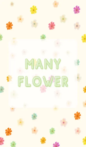 [LINE着せ替え] many flower 12の画像1