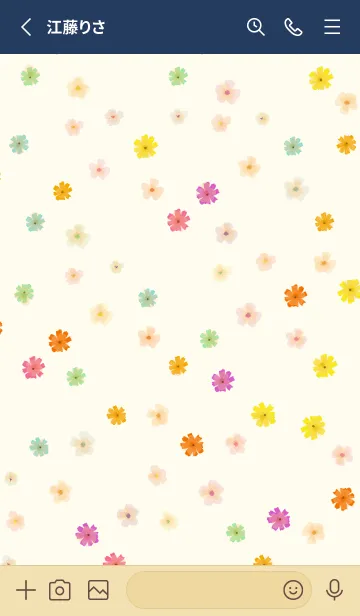 [LINE着せ替え] many flower 12の画像2