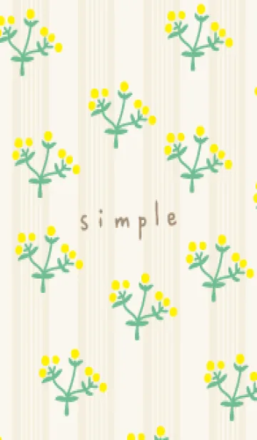 [LINE着せ替え] 黄色い丸い花19の画像1