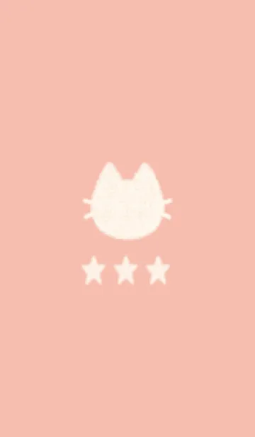 [LINE着せ替え] ねことお星さま(beige&pastel03)の画像1