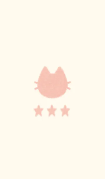 [LINE着せ替え] ねことお星さま(beige&pastel04)の画像1