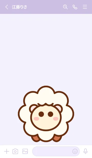 [LINE着せ替え] My baby sheep 8の画像2