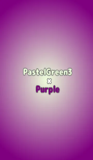 [LINE着せ替え] パステルグリーン3●パープル.TKCの画像1