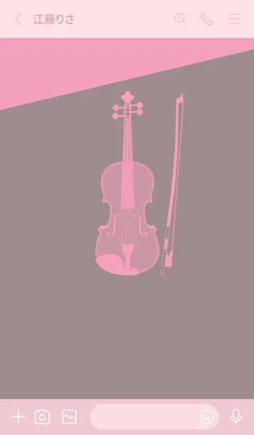 [LINE着せ替え] Violin CLR 鳩羽鼠の画像2