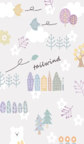 [LINE着せ替え] Greige♡追い風02_1の画像1