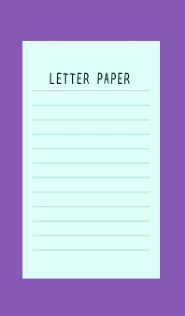 [LINE着せ替え] カラー便箋/ライトブルー/パープル/黄色の画像1