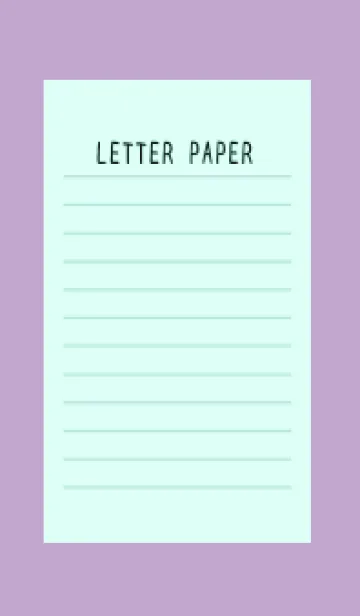 [LINE着せ替え] カラー便箋/ライトブルー/ディープパープルの画像1