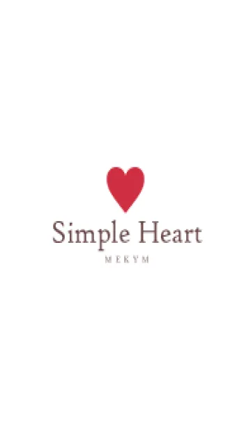 [LINE着せ替え] SIMPLE HEART-LOVE- 5の画像1