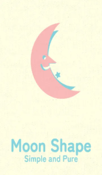 [LINE着せ替え] 月型の着せかえ 桜貝色の画像1