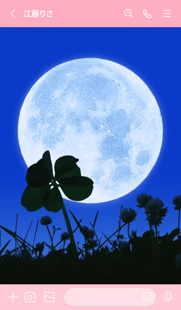 [LINE着せ替え] 七つ葉のクローバー & Full Moon #2-2の画像2