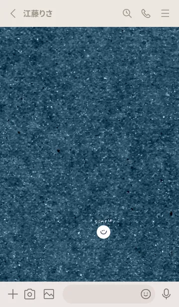 [LINE着せ替え] デニム。スマイル。シンプル。の画像2