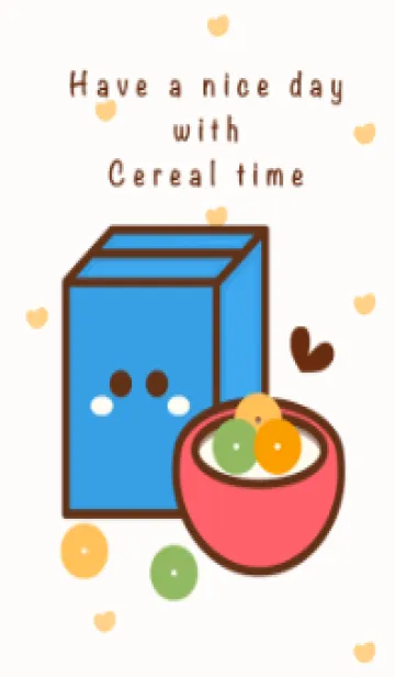 [LINE着せ替え] My happy cereal time 4の画像1