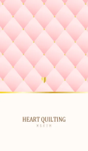 [LINE着せ替え] HEART QUILTING - PINK 7の画像1