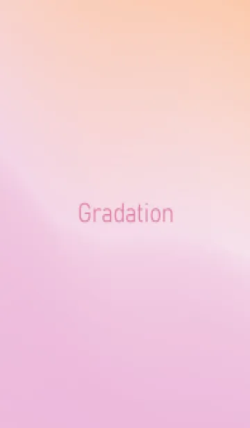 [LINE着せ替え] gradation-ORANGE&PINK-18の画像1