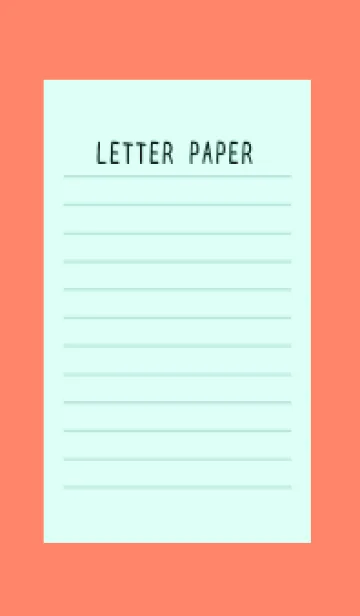 [LINE着せ替え] カラー便箋/ライトブルー/アプリコットの画像1