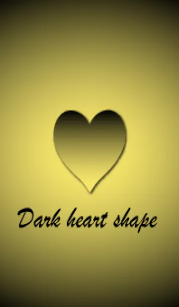 [LINE着せ替え] Dark heart shape - Yellow 2 -の画像1