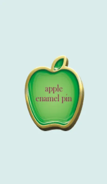 [LINE着せ替え] apple green & red Enamel Pin 44の画像1