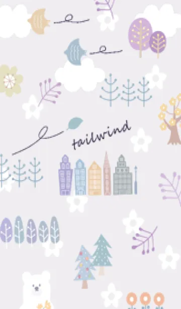 [LINE着せ替え] violet♡追い風04_1の画像1