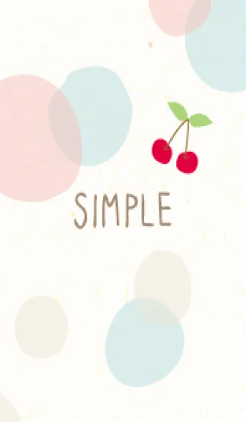 [LINE着せ替え] さくらんぼ 水玉の画像1